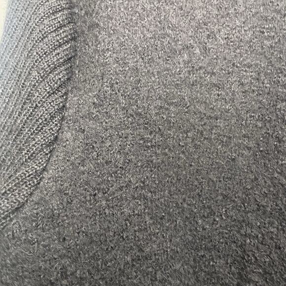 Vintage Christopher & Banks Women 100% Wool Cardigan Full Zip Sz L Black Japan - Picture 4 of 11